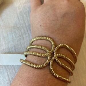 Hinged Statement‎ Open Design Bracelet